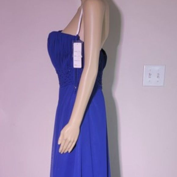 (21) NWT Formal Gown in color Royal by "Wow" - Picture 4 of 5